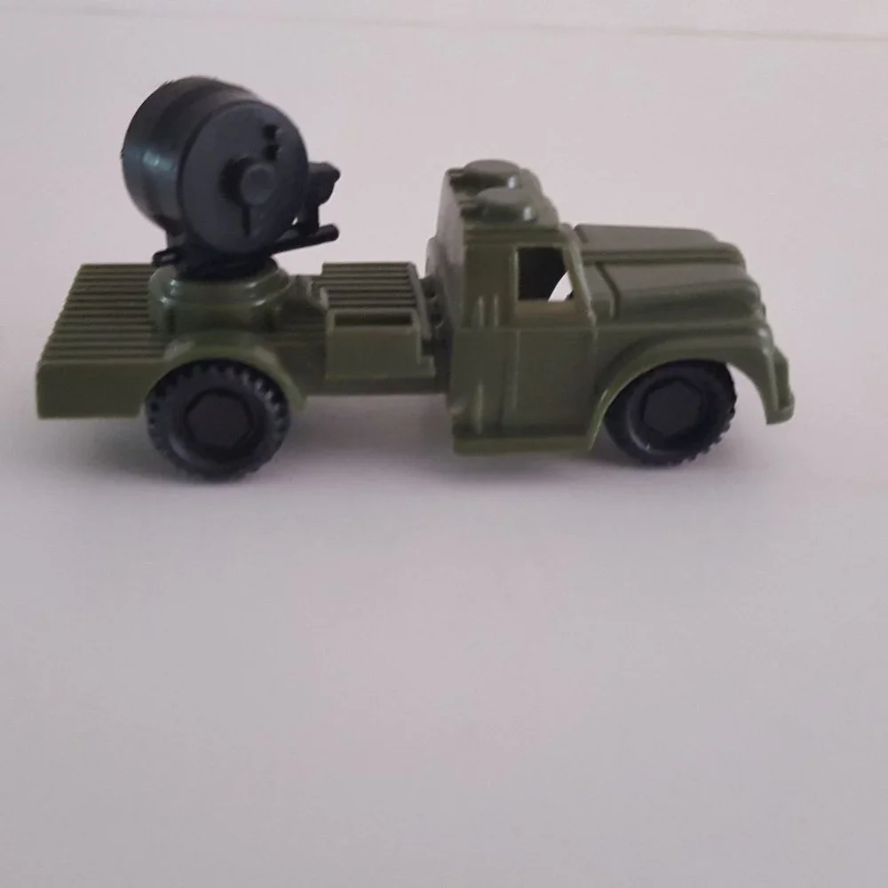 Vintage Green Plastic Army Military Vehicles Small